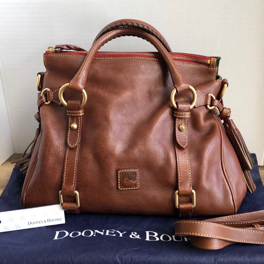 Dooney & Bourke chestnut small satchel, EUC
